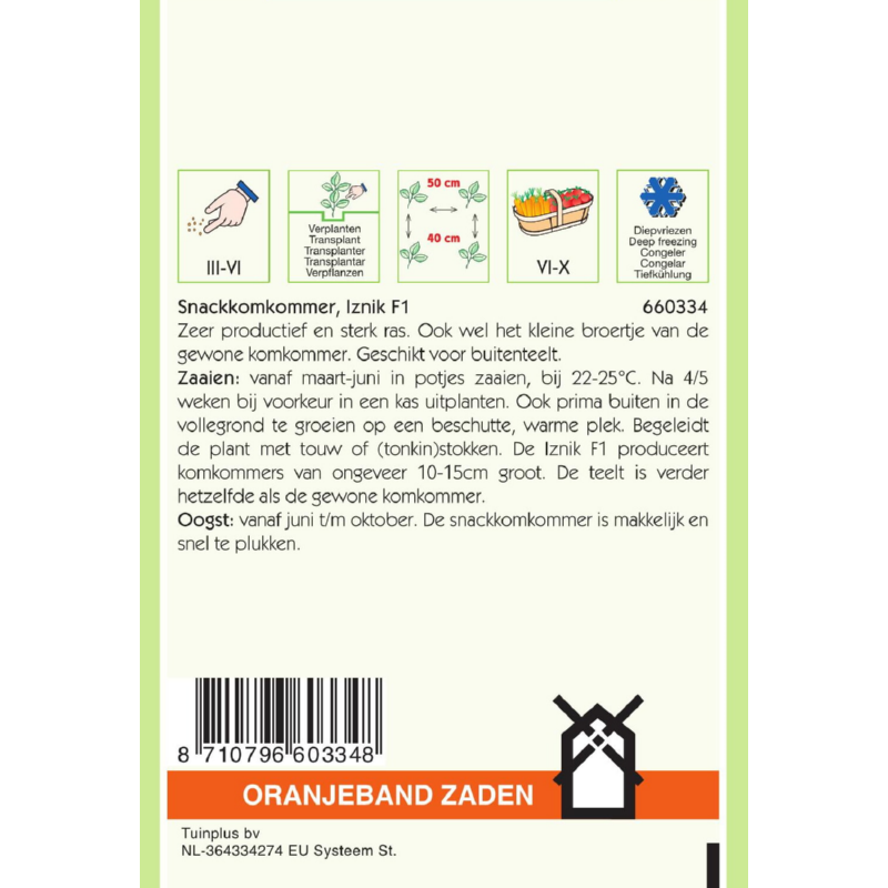 Oranjeband® Cucumber Iznik F1
