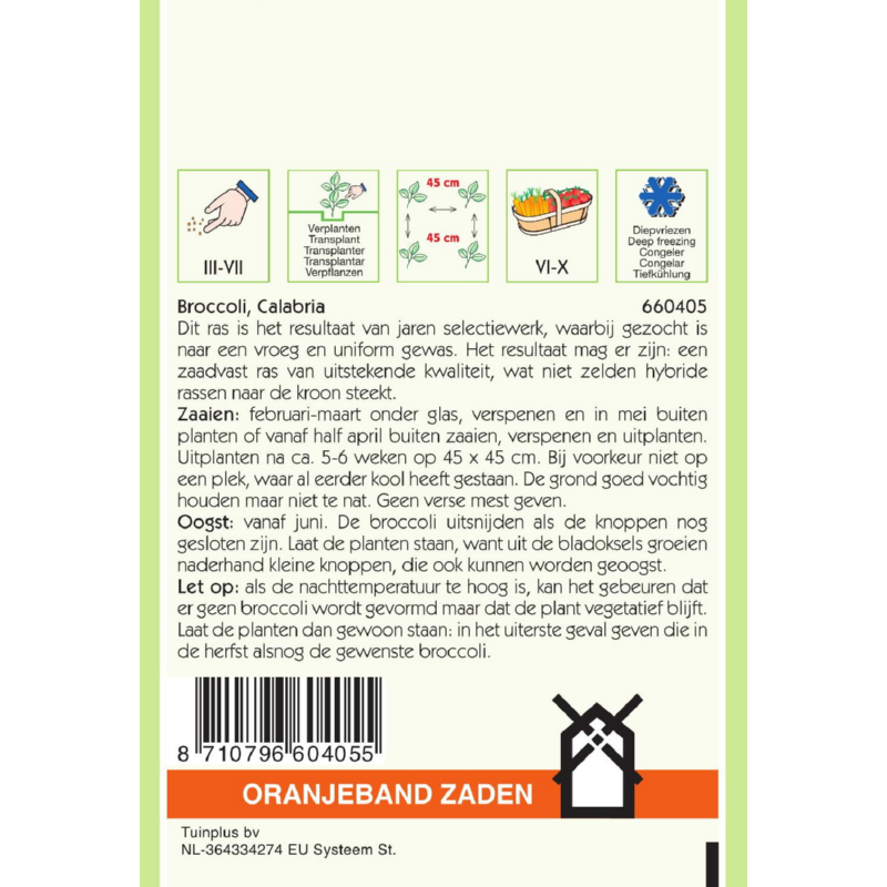 Oranjeband® Broccoli (Calabrese) Calabria