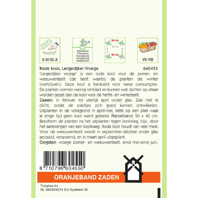 OBZ Rode Kool Langedijker Vroege