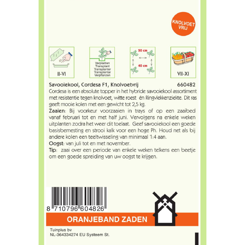 OBZ Savooiekool Cordesa F1