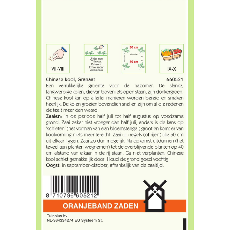 Oranjeband® Chinese Cabbage Michihili