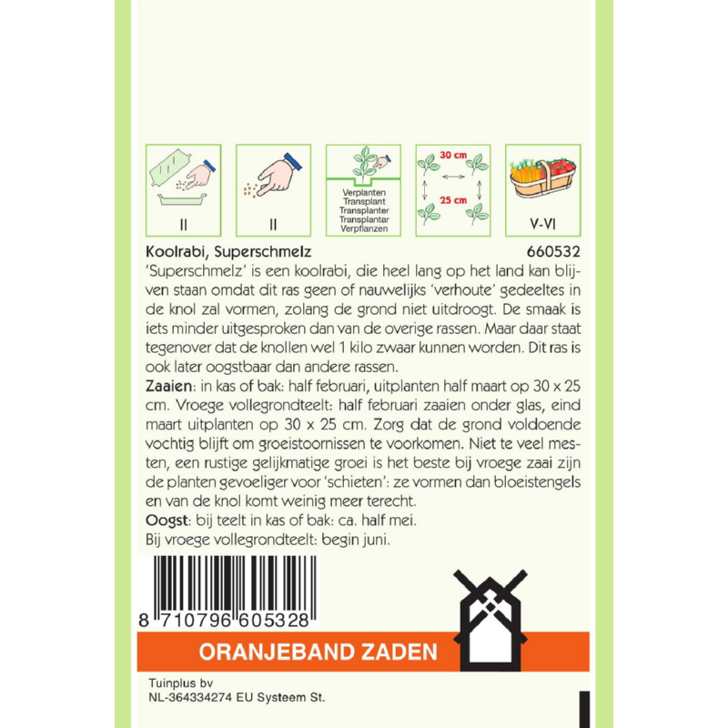 Oranjeband® Kohlrabi Superschmelz - Giant White