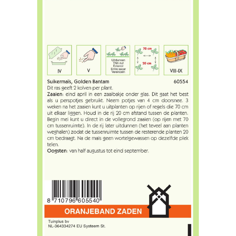OBZ Suikermais Golden Bantam