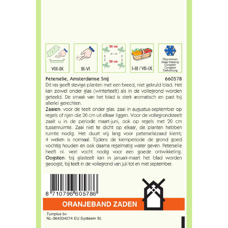 Oranjeband® Parsley Amsterdamse snij (type Common 2)