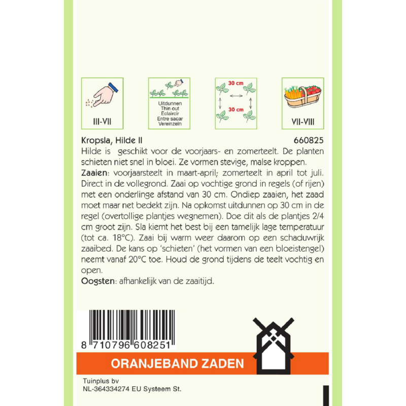 Oranjeband® Lettuce Hilde II  (Market Favourite Impr.)