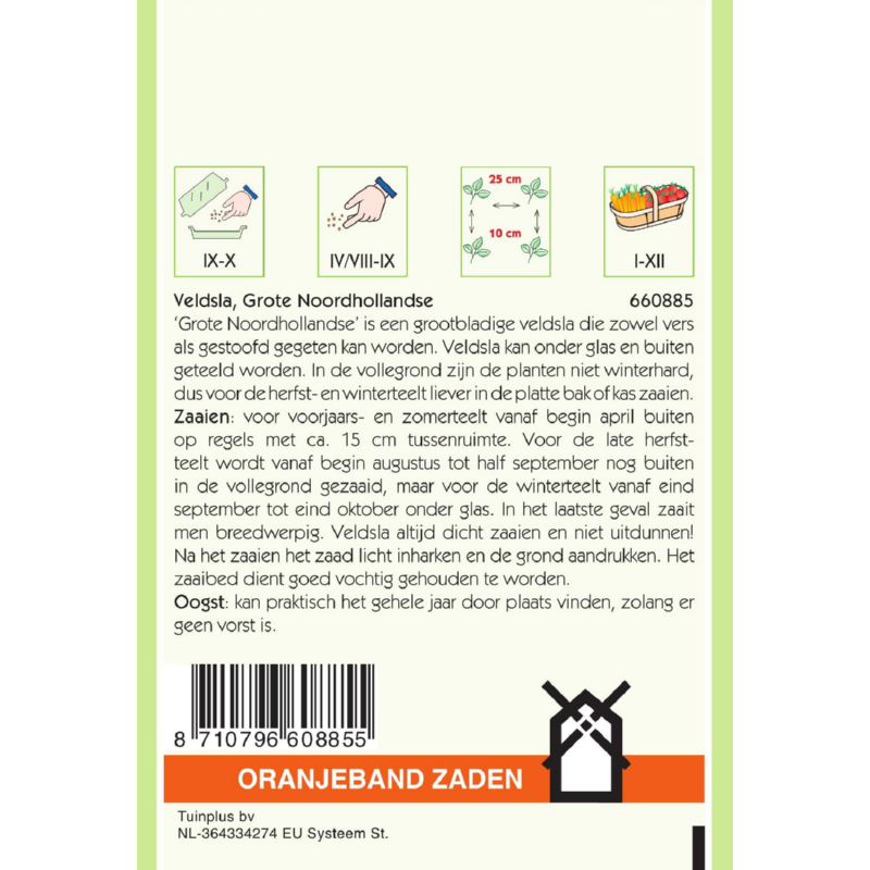 Oranjeband® Corn Salad Noordhollandse