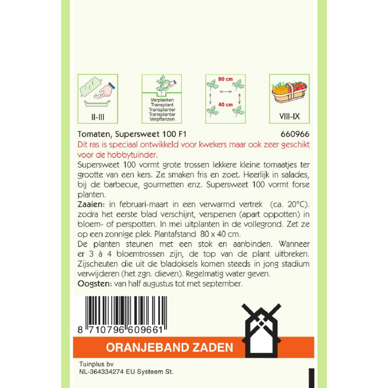 OBZ Tomaten Supersweet 100 F1