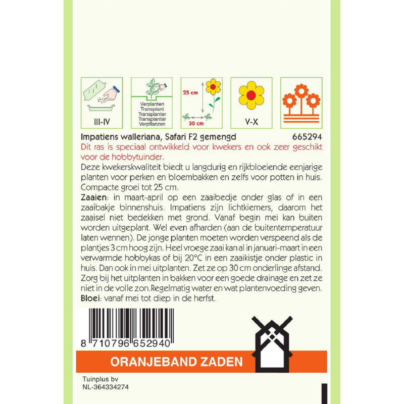 Oranjeband® Impatiens bellizzy F1 Hybride Mixed