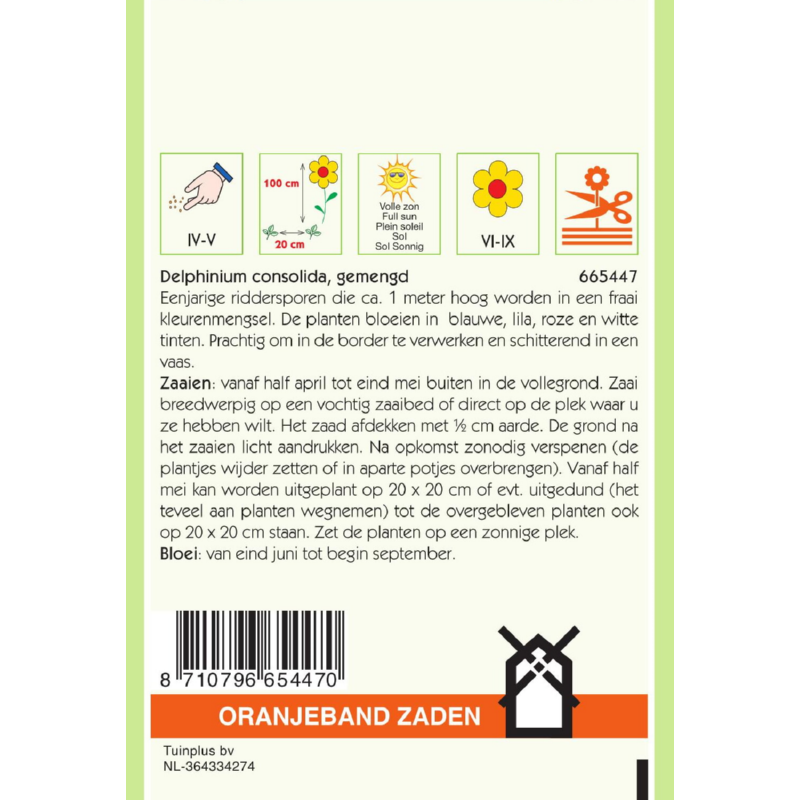 Oranjeband® Delphinium Consolida Giant Imperial Mixed