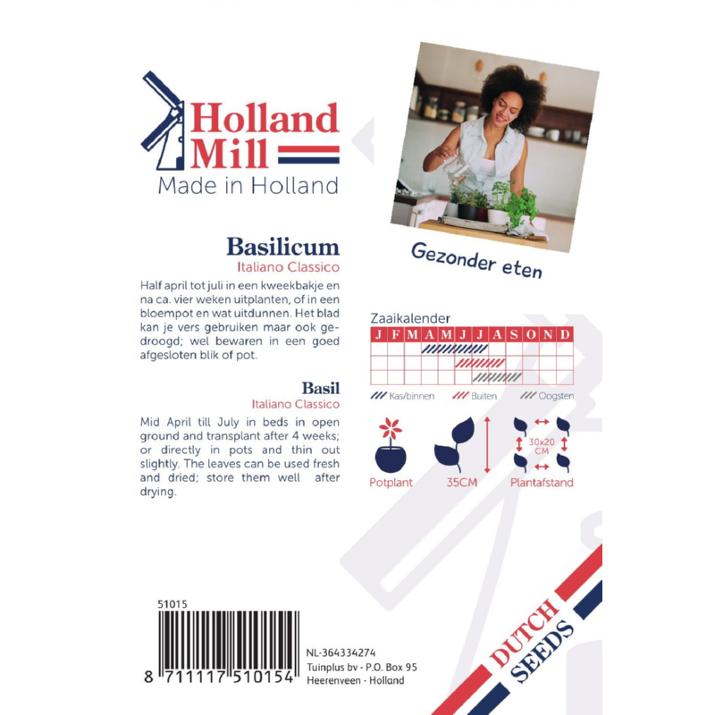 Holland Mill Basilicum Italiano Classico