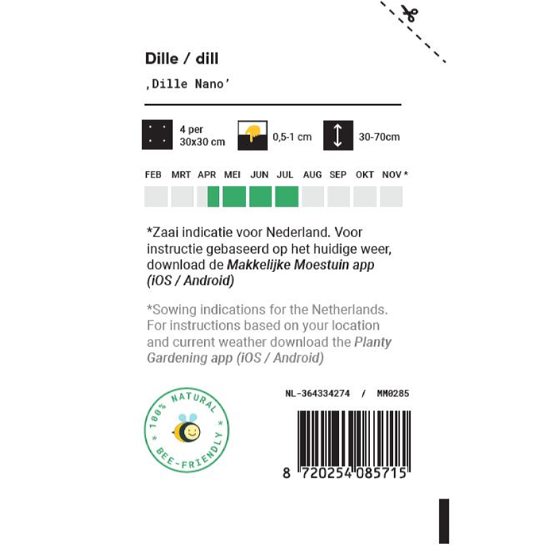 Makkelijke Moestuin Dill Nano