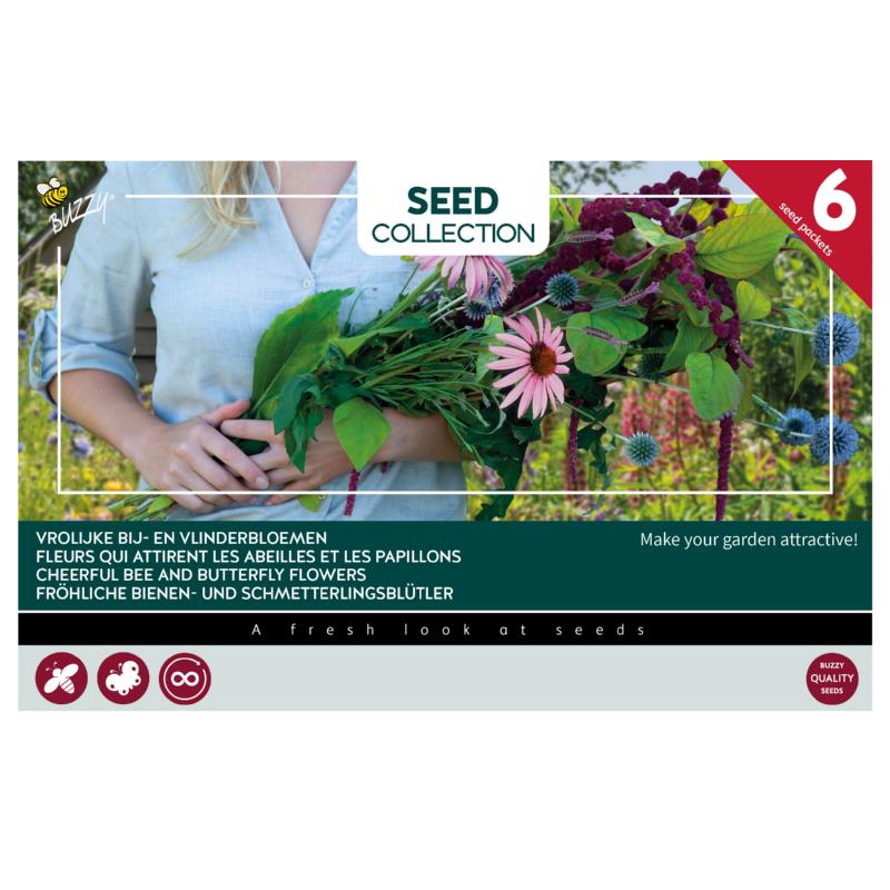 Buzzy® Collection 6 Cheerful bee and butterfly flowers