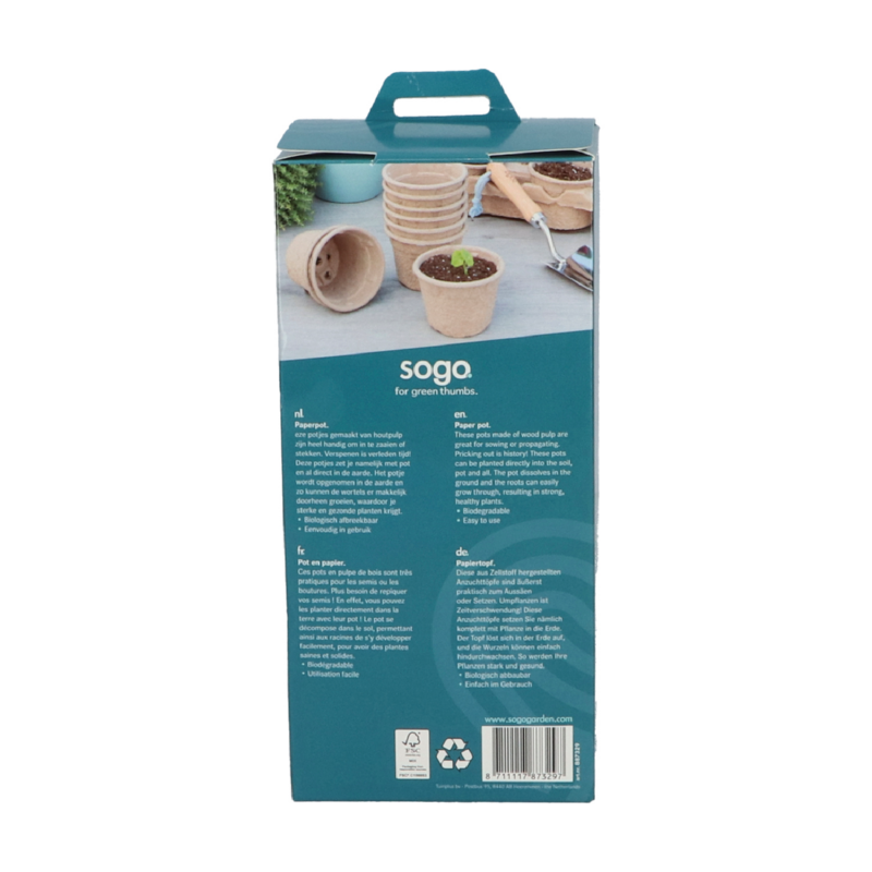 SOGO Paperpot 9cm 10pc.