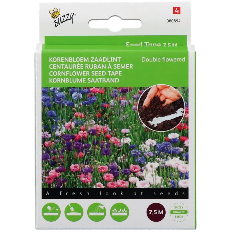 Buzzy® Zaadband Korenbloem gemengd
