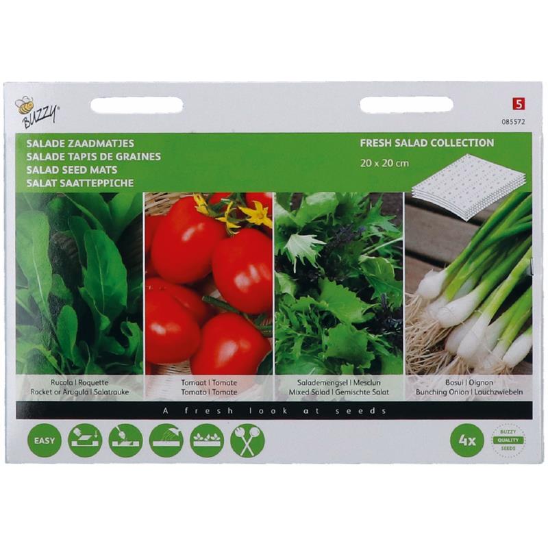 Buzzy® Zaadmatjes Salade 4 matjes