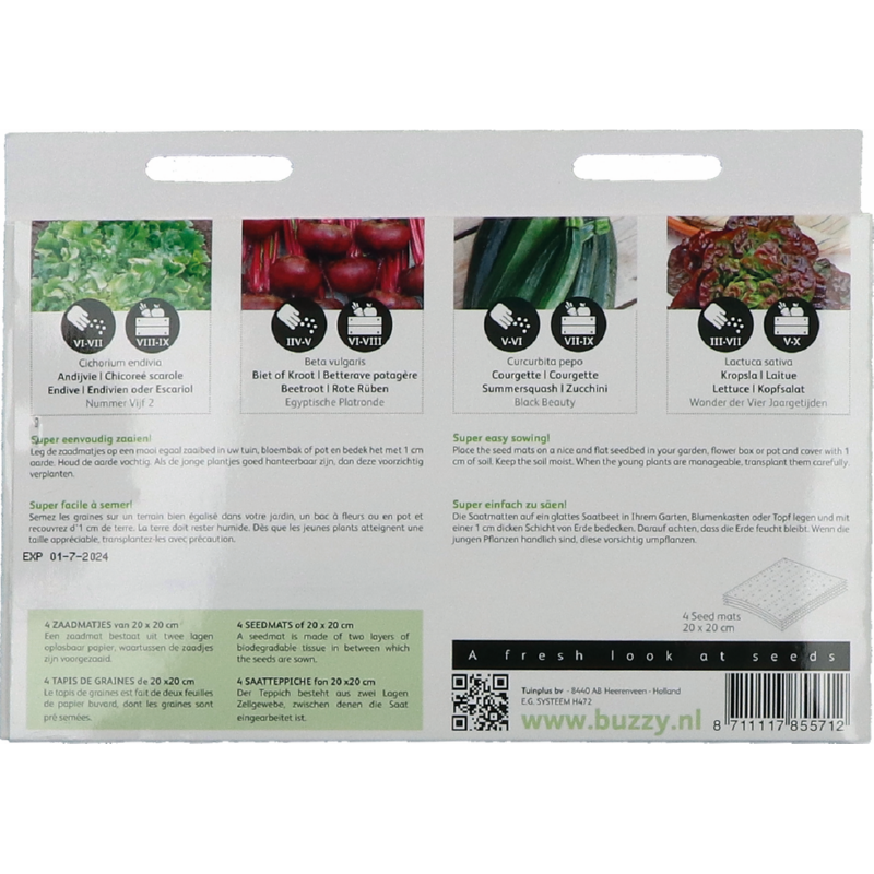 Buzzy® Seed Mats Vegetables