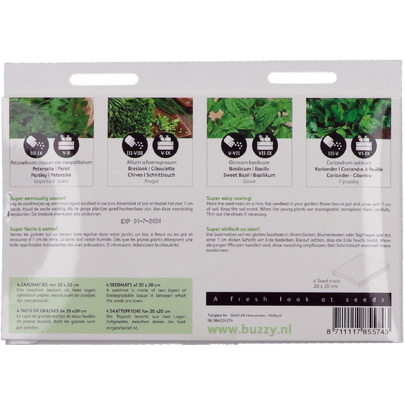 Buzzy® Seed Mats Herbs