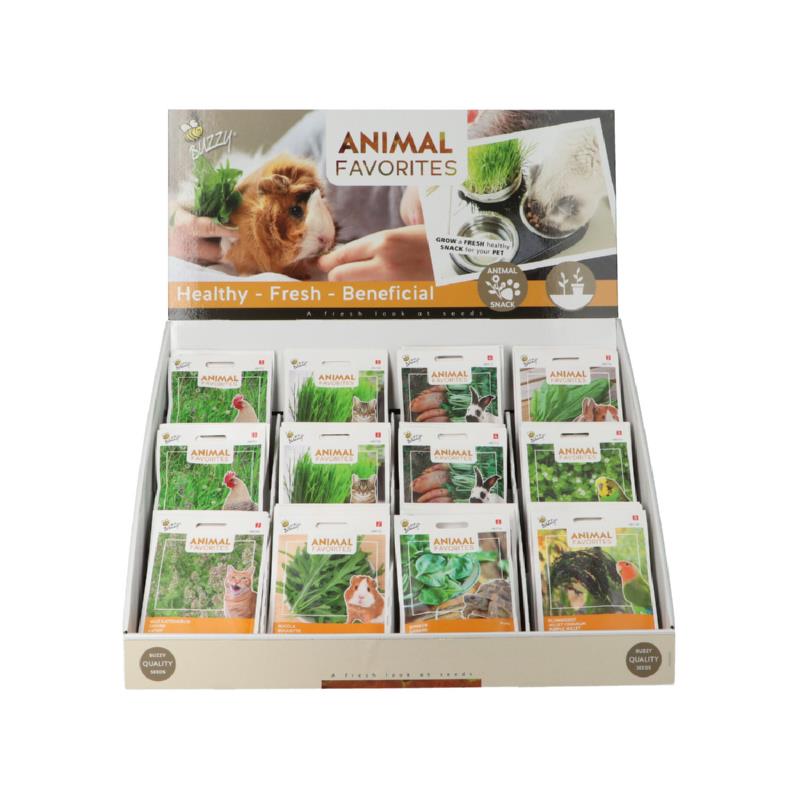 Buzzy® Display Animal Favorites 9 varieties
