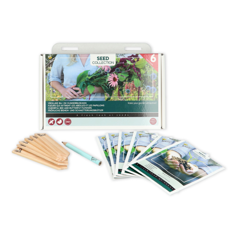 Buzzy® Collection 6 Cheerful bee and butterfly flowers