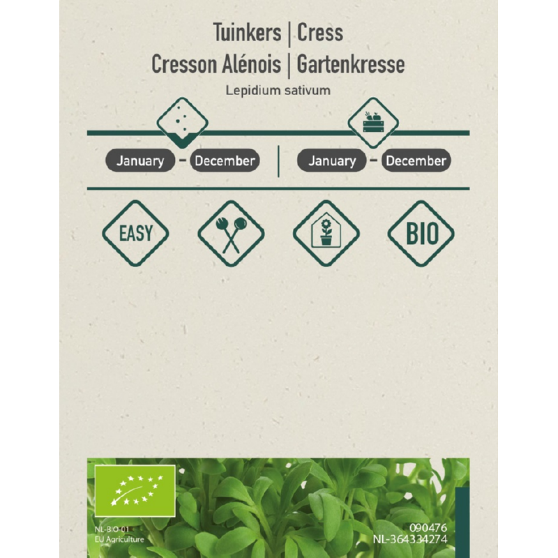 Premium Promo Seedpack Cress 62 x 80 mm