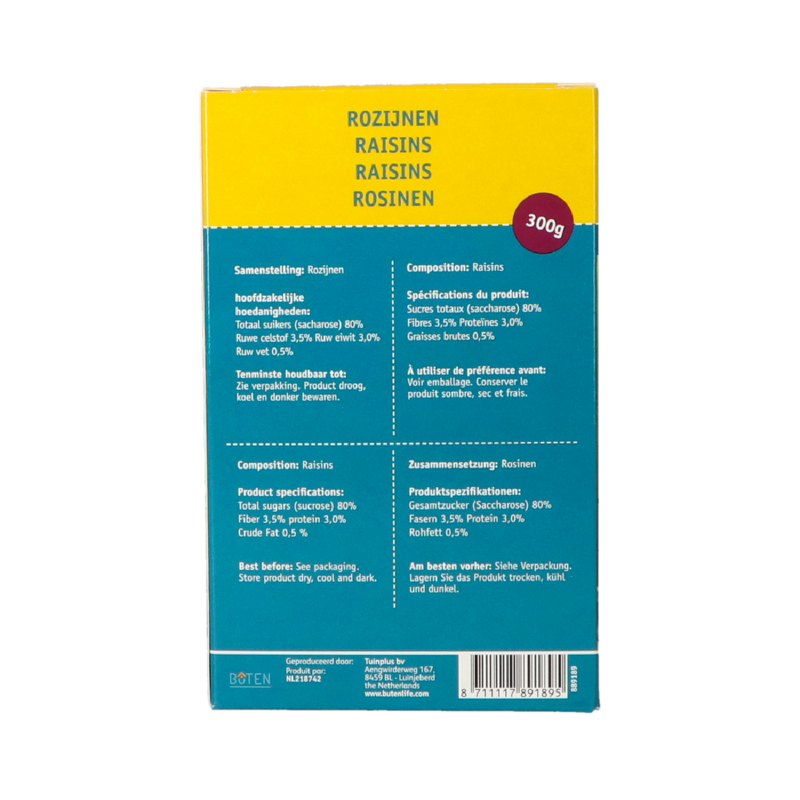 Bûten Food Raisins 300g