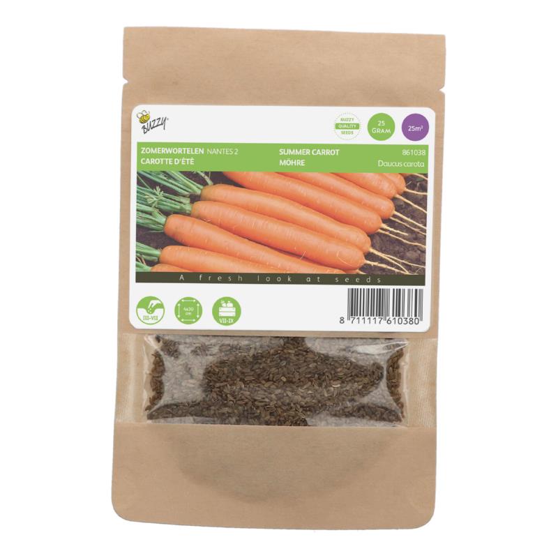 Zomerwortelen Nantes 2  25g