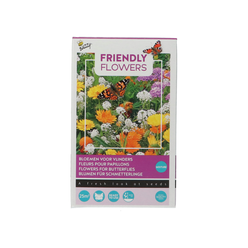 Buzzy®Friendly Flowers Ready to use ButterFly 25m²