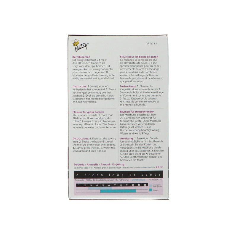 Buzzy® Strooidoosje Friendly Fl. Bermbloemenmengsel 25m²