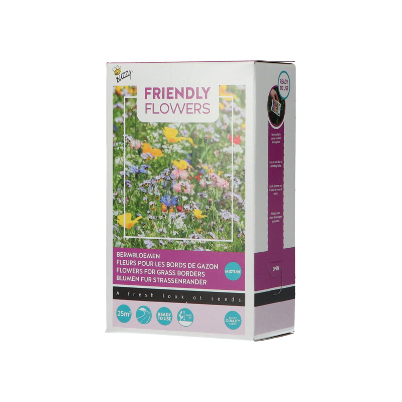 Buzzy® Strooidoosje Friendly Fl. Bermbloemenmengsel 25m²