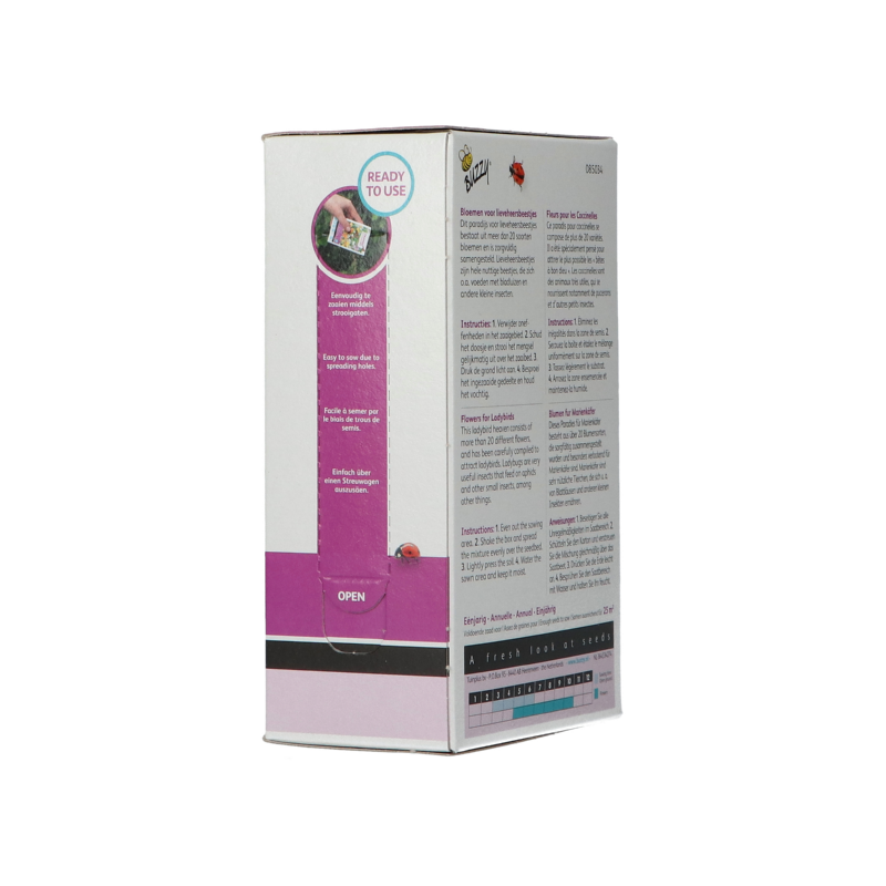 Buzzy® Strooidoosje Friendly Flower Lieveheersbeestjes 25m²