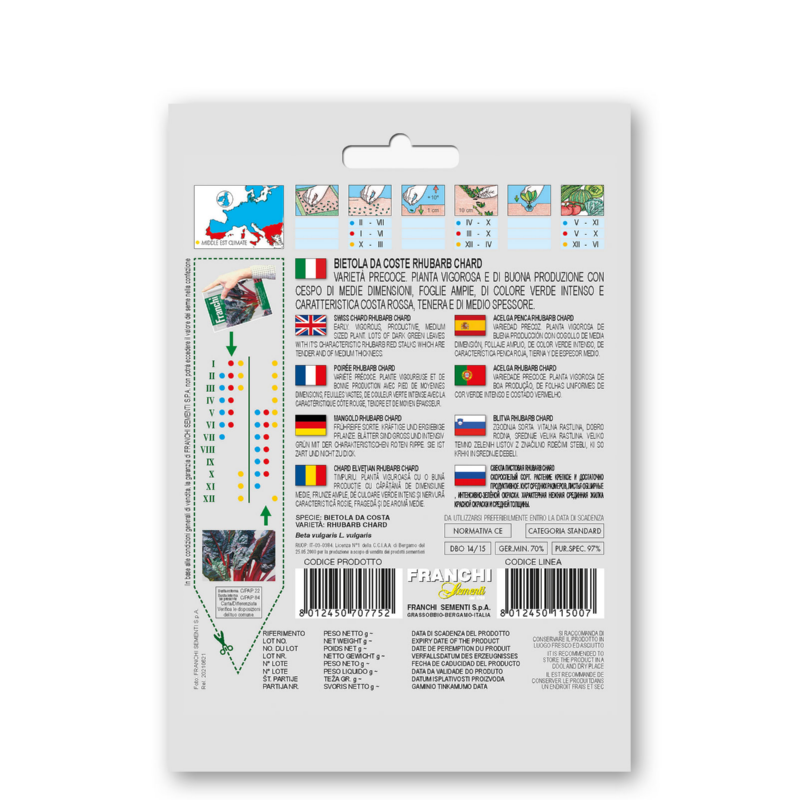 Fr Bietola Da Coste Rhubarb Chard 14/15
