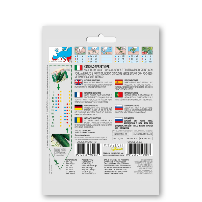 Fr Cetriolo Marketmore - Komkommer 37/29