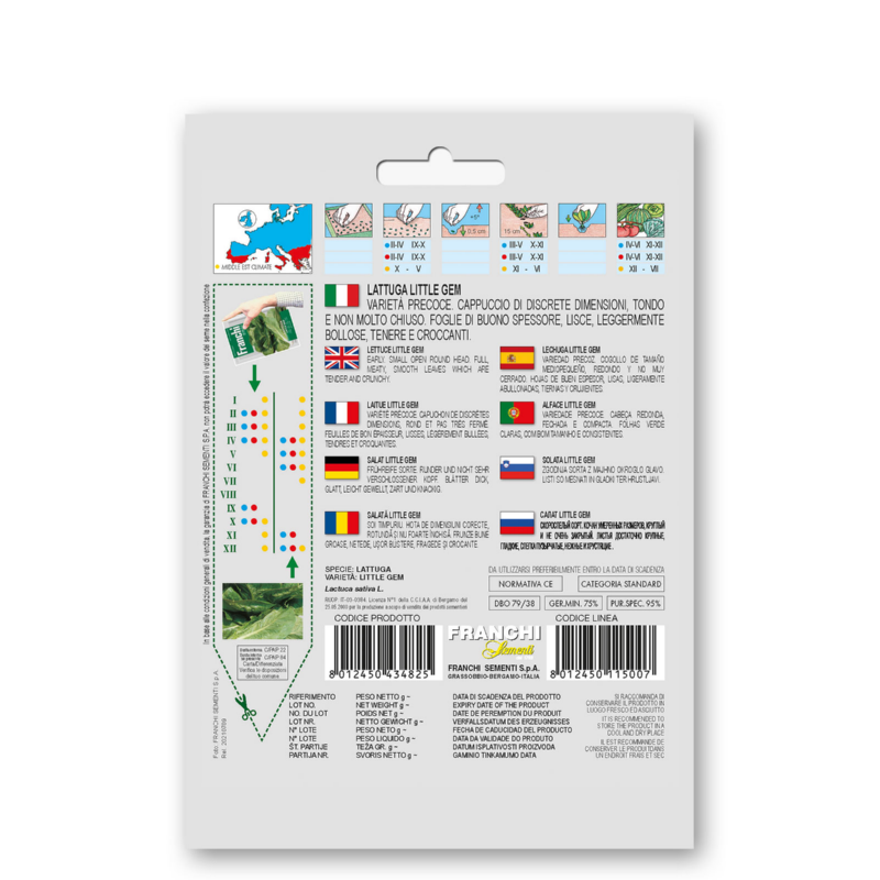 Fr Lettuce, Lattuga little gem 79/38