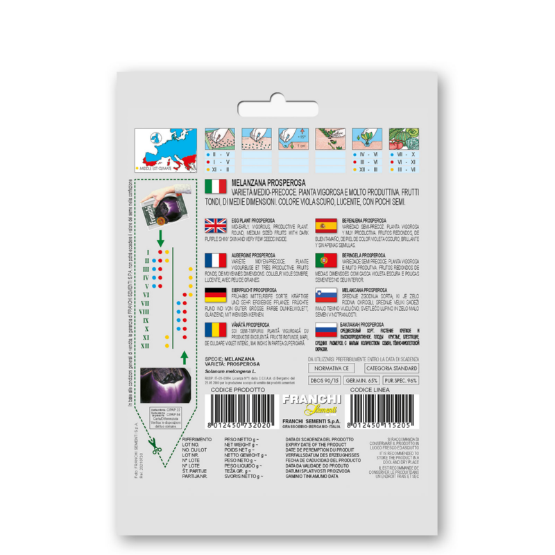 Fr Egg plant Round Prosperosa 90/15