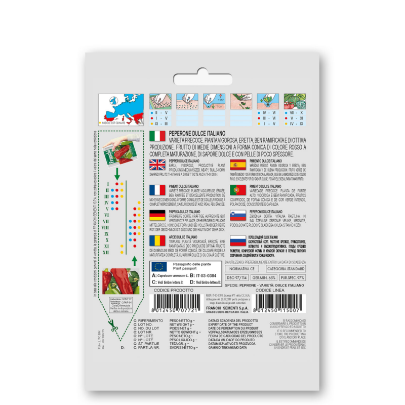 Fr Pepper, Peperone Dulce Italiano 97/114