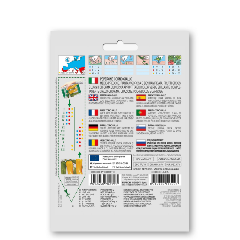 Fr Peperone Dulce Corno Giallo 97/14