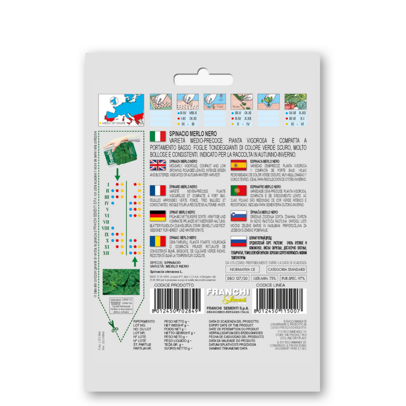 Fr Spinazie, Spinacio Merlo Nero 127/20
