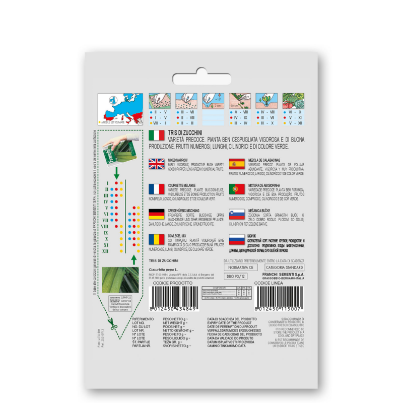 Fr Di Zucchini Tris Marrow 93/12