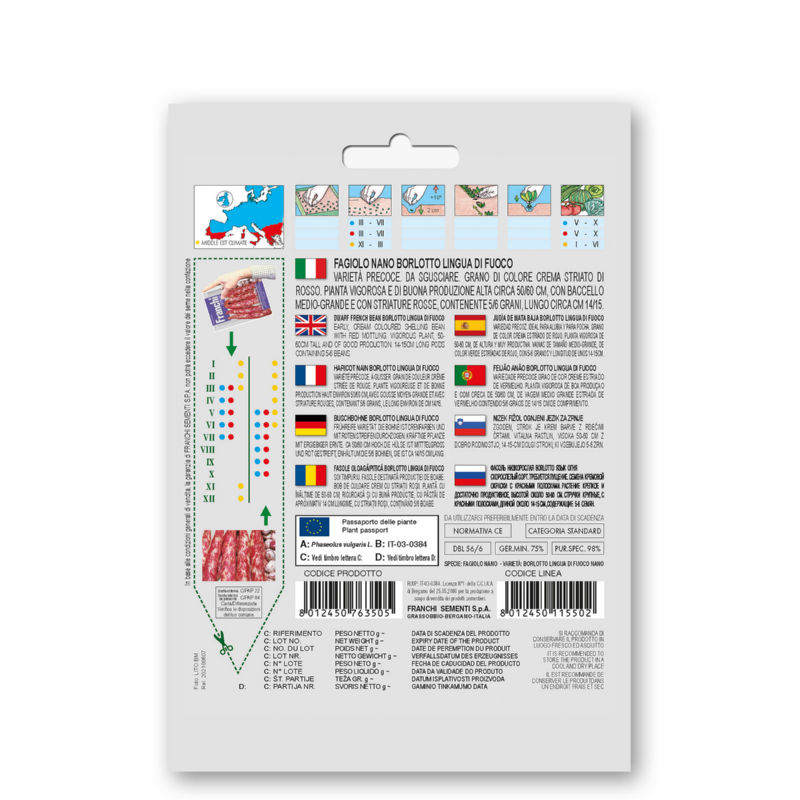 Fr Stamboon Kievits, Fagiolo Borlotto 50 gr 56/6