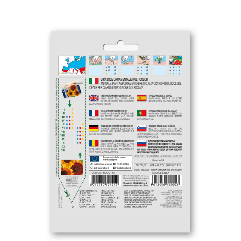 Fr Girasole Ornamentale Mix Sunflower 329/1