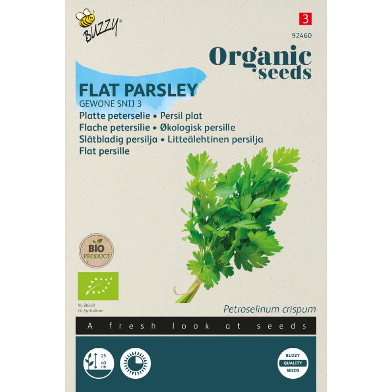 Buzzy® Organic Flat parsley Gewone Snij 3 (BIO)