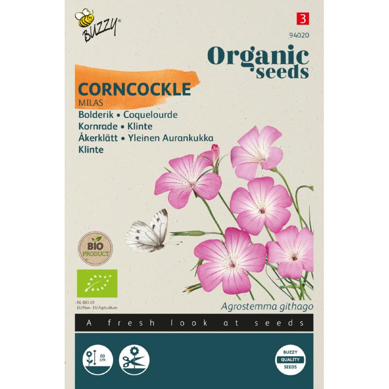 Buzzy® Organic Agrostemma, Corncockle Milas (BIO)