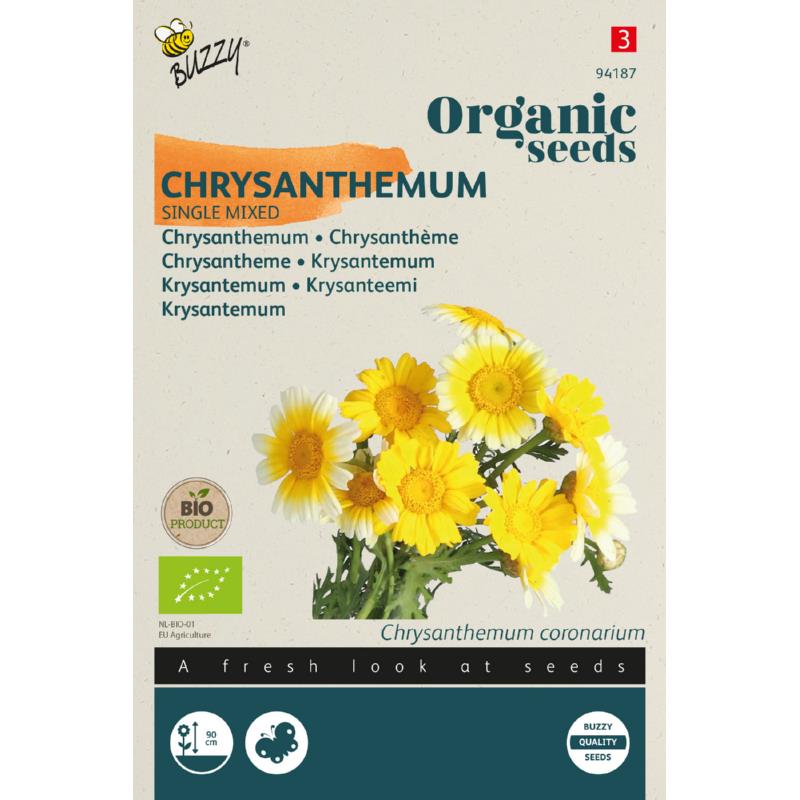 Buzzy® Organic Chrysanthemum Single-flowered mixed (BIO)