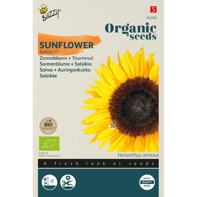 Buzzy® Organic Helianthus, Zonnebloem Nakdi F1 (BIO)