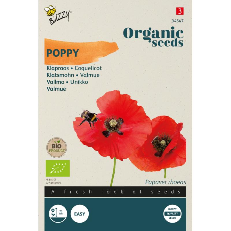 Buzzy® Organic Poppy red(BIO)