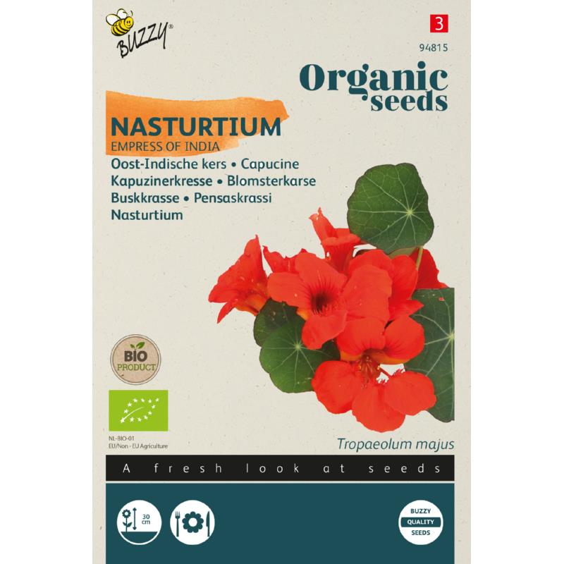 Buzzy® Organic Nasturtium Empress of India (BIO)