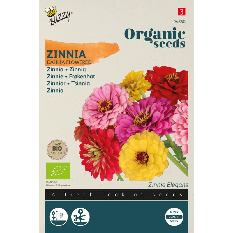 Buzzy® Organic Zinnia Dahlia flowered (BIO)
