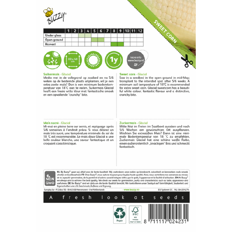 Buzzy® Sweet corn Glacial