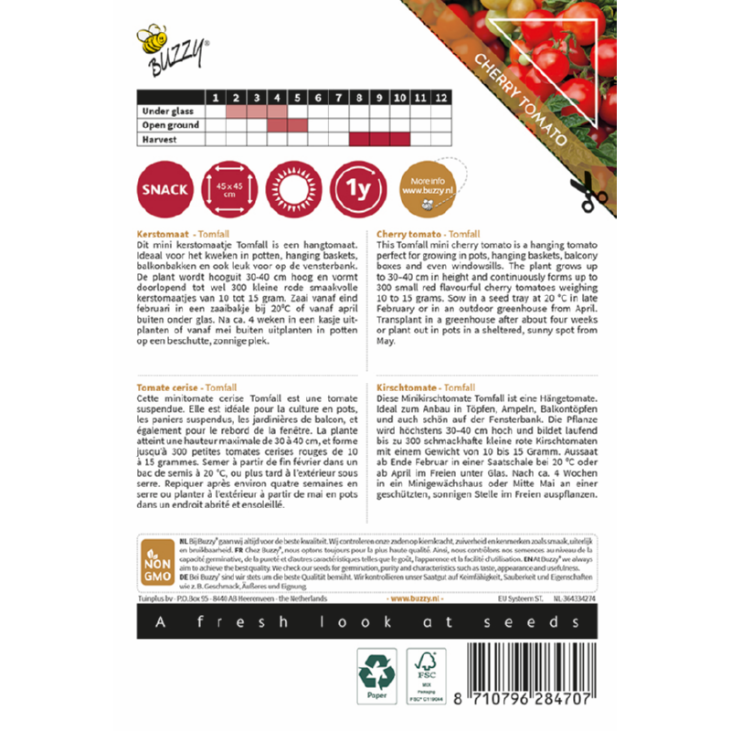 Buzzy® Pomodori, Cherry tomato Tomfall