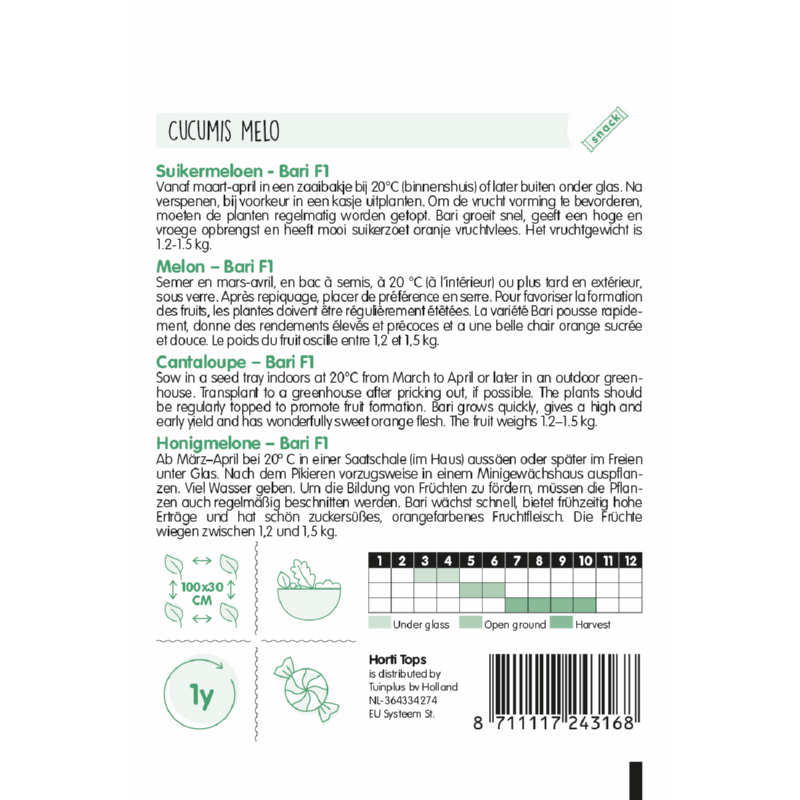 Horti Tops® Cantaloupe Bari F1